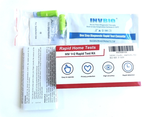 집에서 Hiv 종류 1 유형 2를 위한 자체 시험 ISO 13485 Hiv 신속 시험 장비