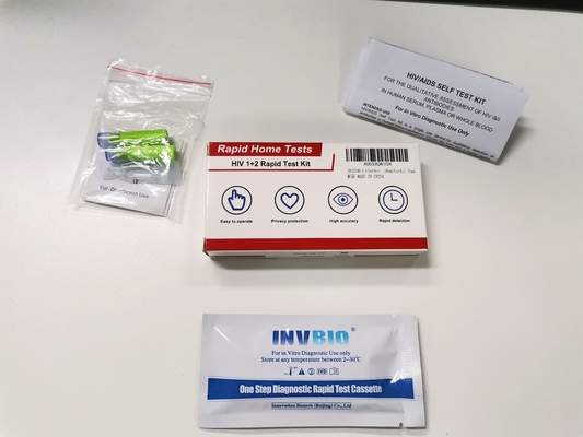 Hiv 1/2 빠른 혈액 검사는 승인받은 대단히 정확한 개인적 Ce를 장비를 답니다