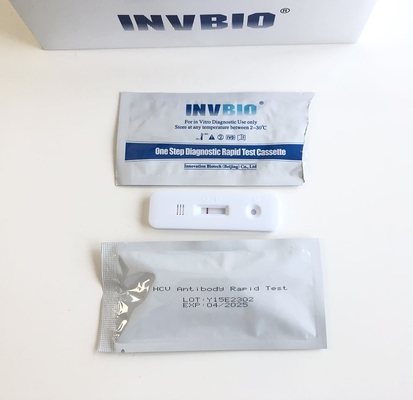 Invbio 타액 급속한 시험 간염 C 항체 수준 Hcv 검열 카세트