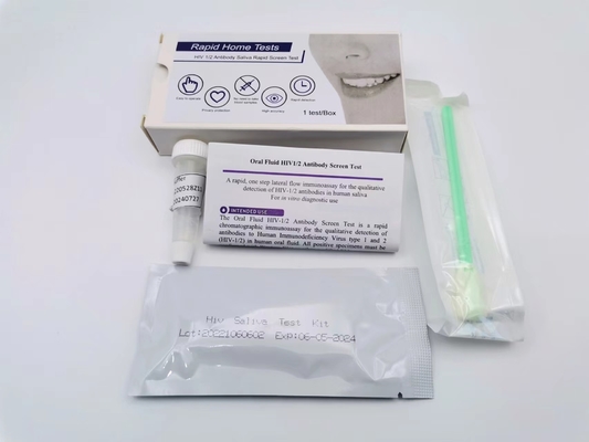 99% Oraquick 침 HIV 구강 스랩 검사 정확성 Invbio In Vitro 진단 사용