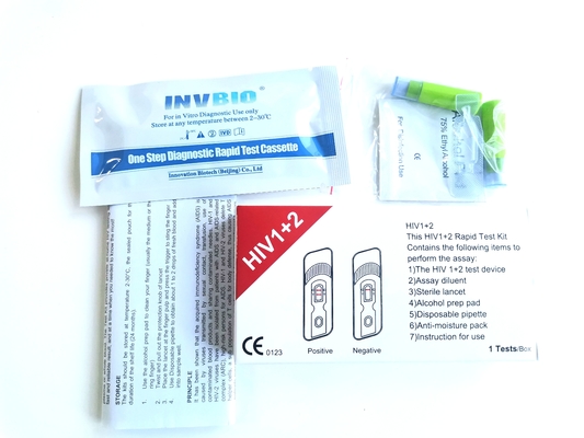 보존혈액에서 의학 시약 25 PC / 상자 Hiv 빠른 가정 시험 키트