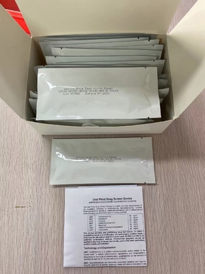 6 다중 패널 경구 유체 FDA 마약 남용 시험 키트 AMP /는 / COC / OPI / THC / BZO를 만났습니다