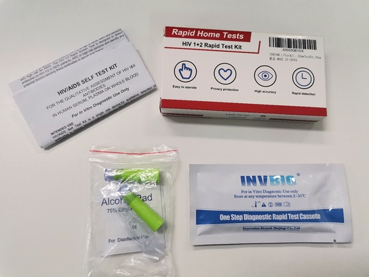 HIV 1+2 혈액 Hiv 신속 시험은 승인받은 HIV 지원 검사 CE를 장비를 답니다
