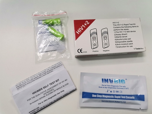 보존혈액 HIV 1/2 무료 신속 시험은 정확한 99%를 장비를 답니다