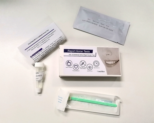 지원에 대해 필요한 Hiv 1과 2 구강 면봉 Hiv 신속 시험 장비 배포자
