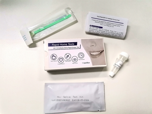 빠른 수직 플로우는 집에서 단일 스텝 Hiv 1시 2분 시험 키트를 돕습니다