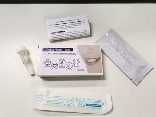 단일 스텝 Fsc 승인 Hiv 신속 시험 장비 본인은 타액과 빠른 결과를 이용합니다