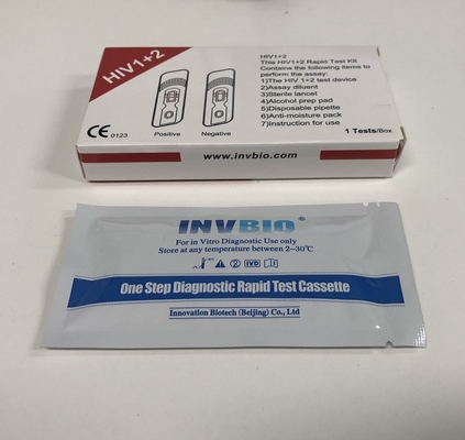 Oem HIV 급검증 키트 전혈 진단 가정용 자기 검사