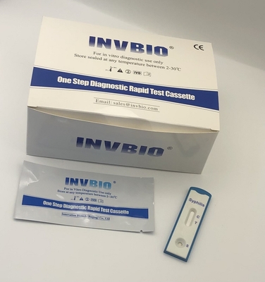 의학 Ivd 빠른 증상을 나타내는 르트크 가정용 시험 세트 매독 시험 카드