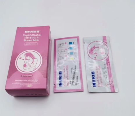 사용 하기 쉬운 모유 알코올 검사 스트립 25 테스트 한 팩