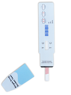 집 남용성 약물 THC 약물 실험 스트립 15 Ng / Ml 20 NG (좋지않다) / Ml에