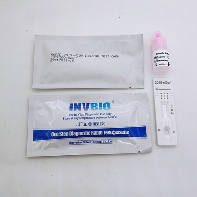 홈 CE 승인된 Igg Igm 항체 검사 키트 SARS-CoV-2 혈청 플라즈마 25개/박스